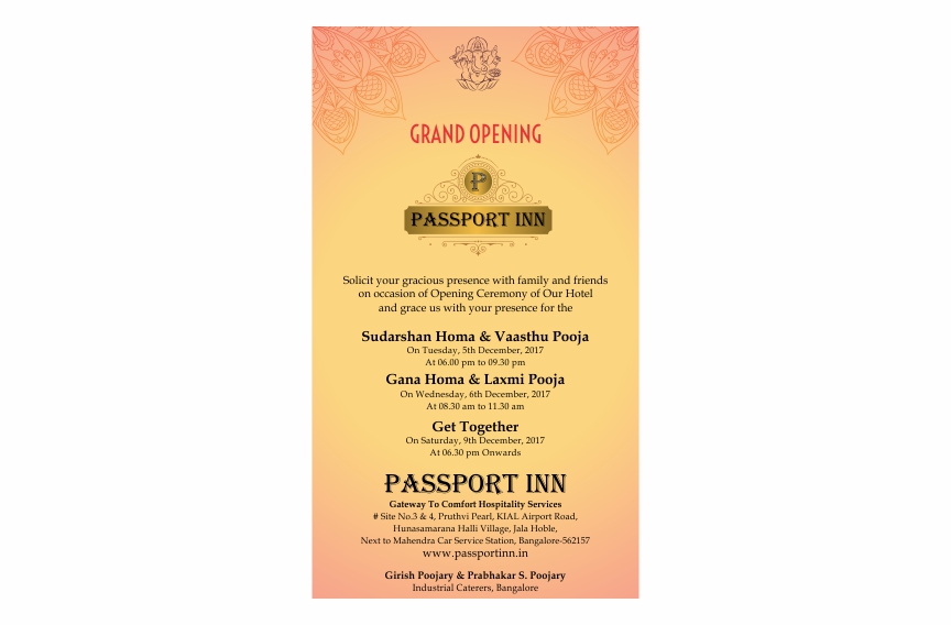 Passport Inn Brochure