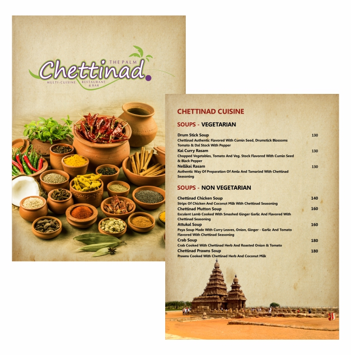 Palm Chettinad Menu Card