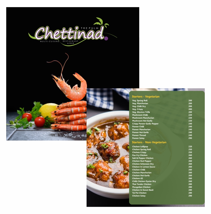 Palm Chettinadi Menu Card
