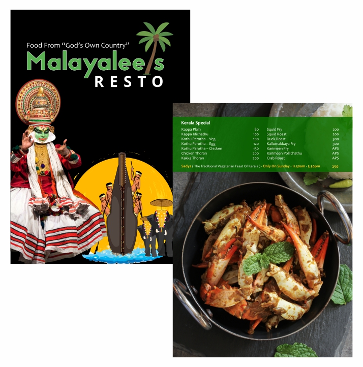 Malayalees Resto Menu Card
