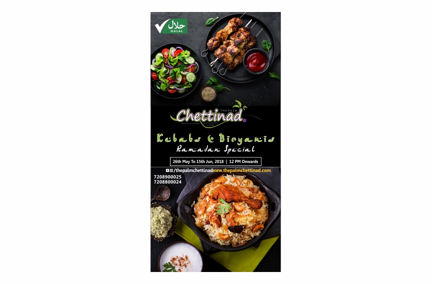 Palm Chettinad Standee