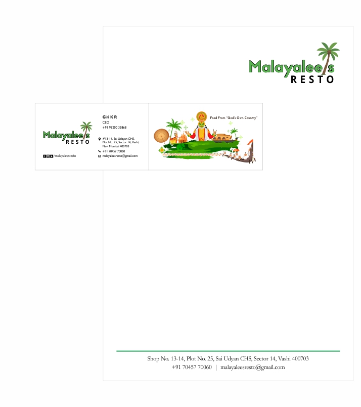 Malayalees Resto Stationery